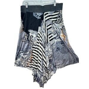 Petit Pois Viviana G Skirt Women Large Abstract‎ Fairy Grunge Whimsigoth *FLAW